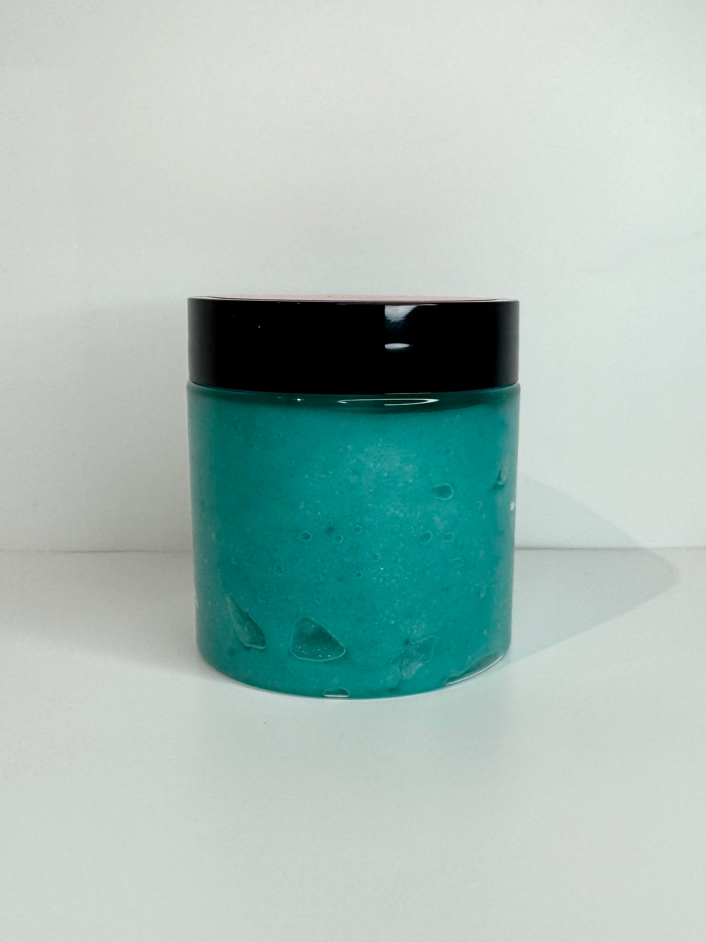 Blue raspberry sugar scrub making kit finished image