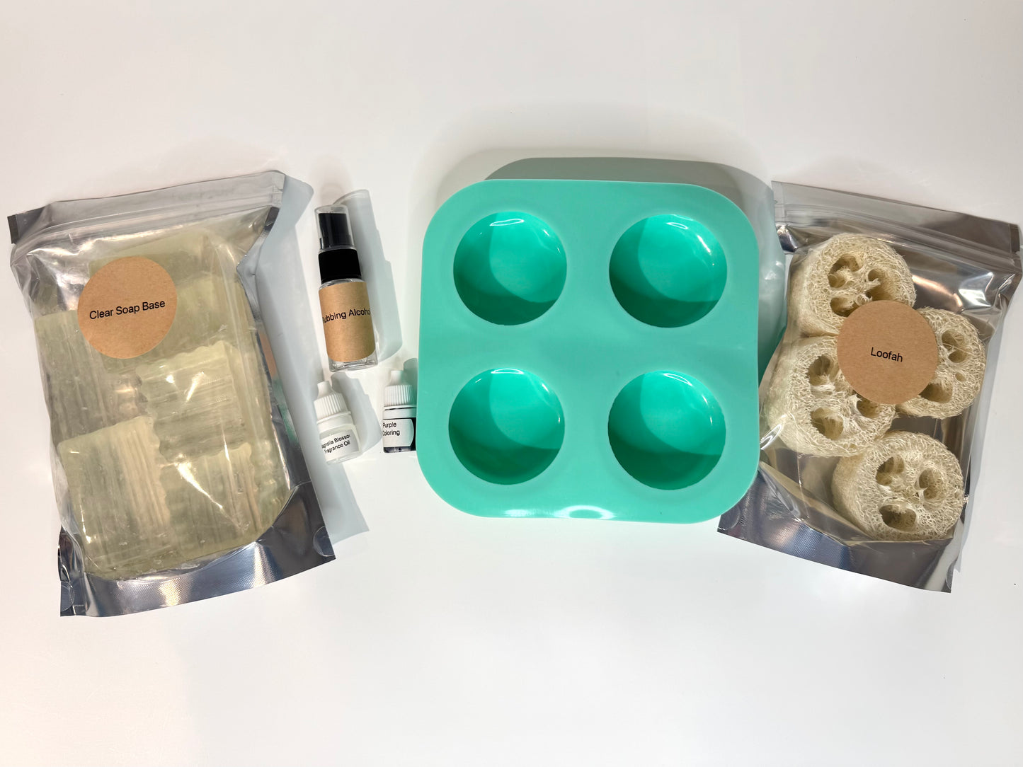 Loofah Soap Making Kit Materials