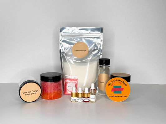 Geranium Orange Sugar Scrub Kit