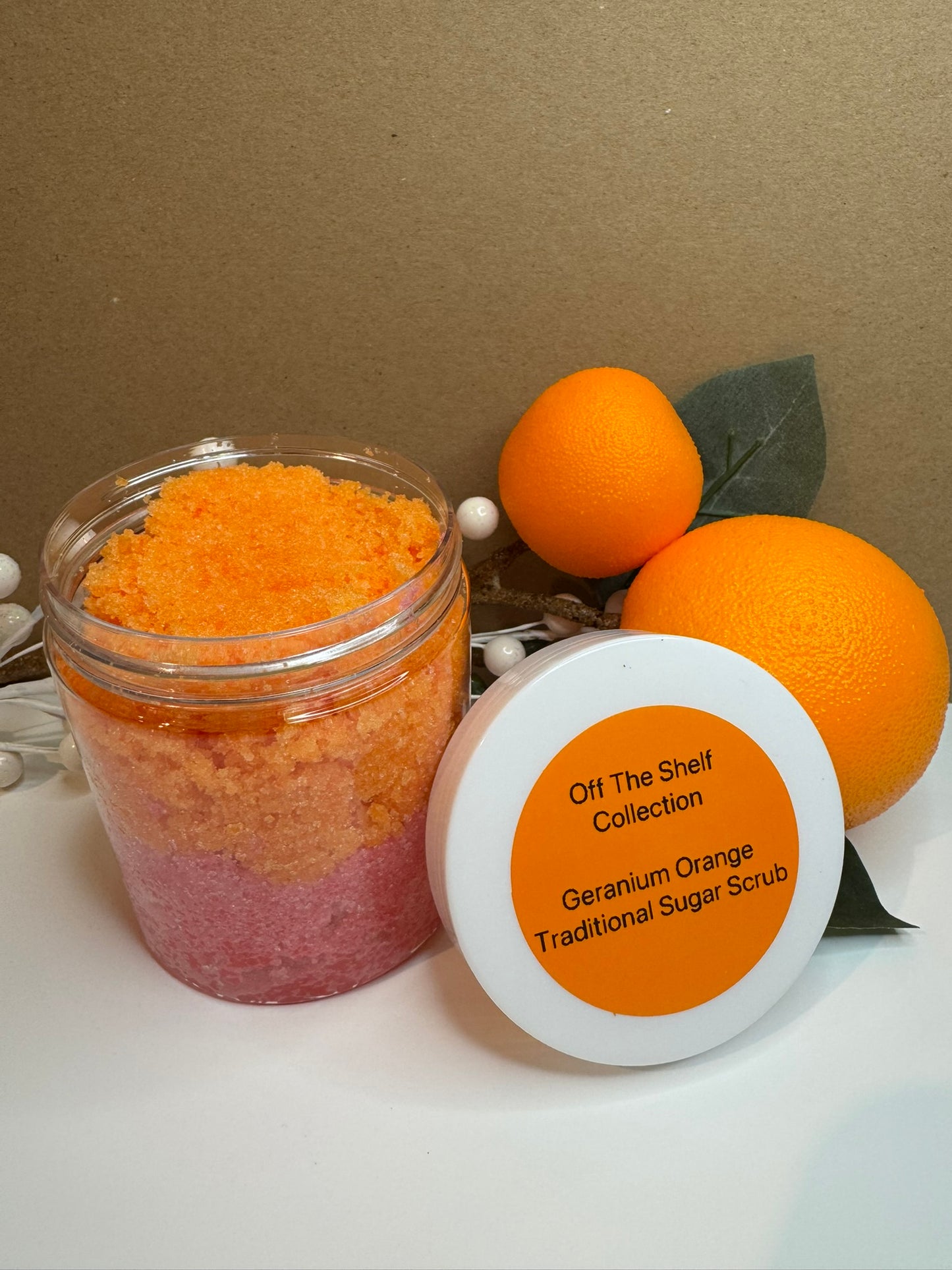 Texture of sugar scrub