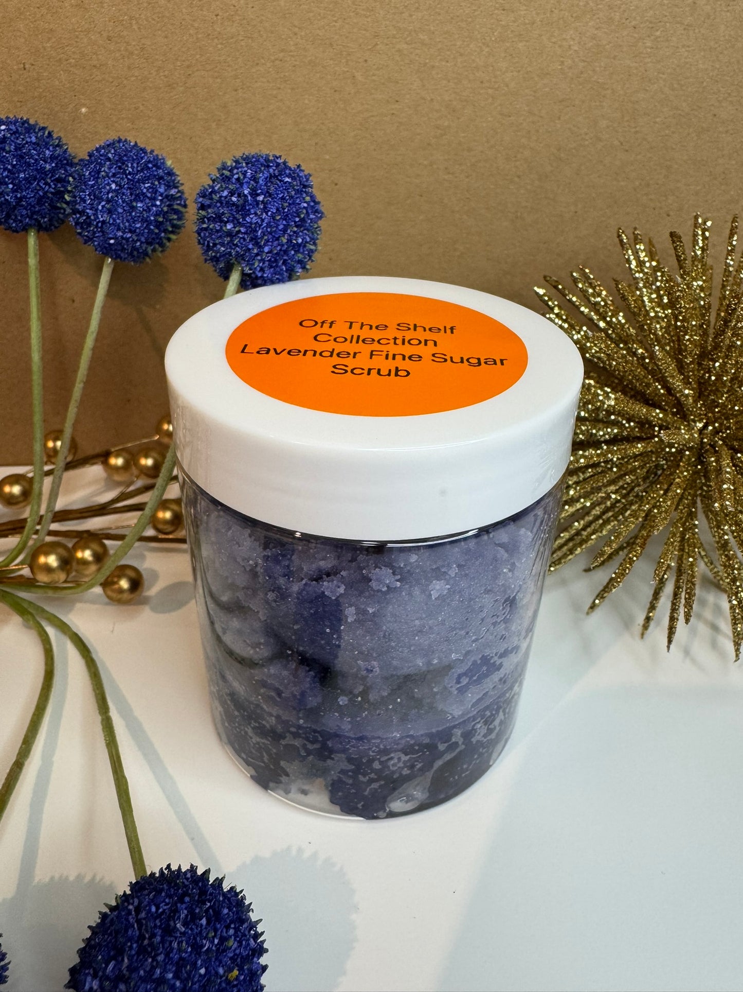 8oz jar of lavender sugar scrub