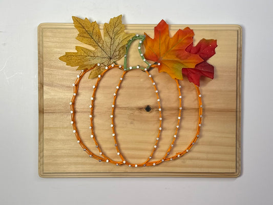Pumpkin String Art Decor | Yes You Can Craft