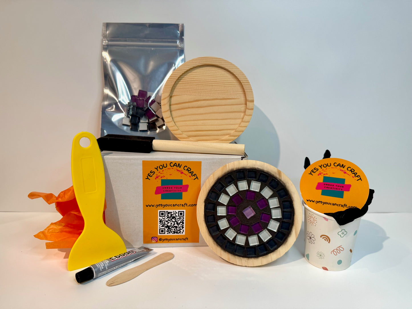 DIY Mosaic Craft Kit Contents