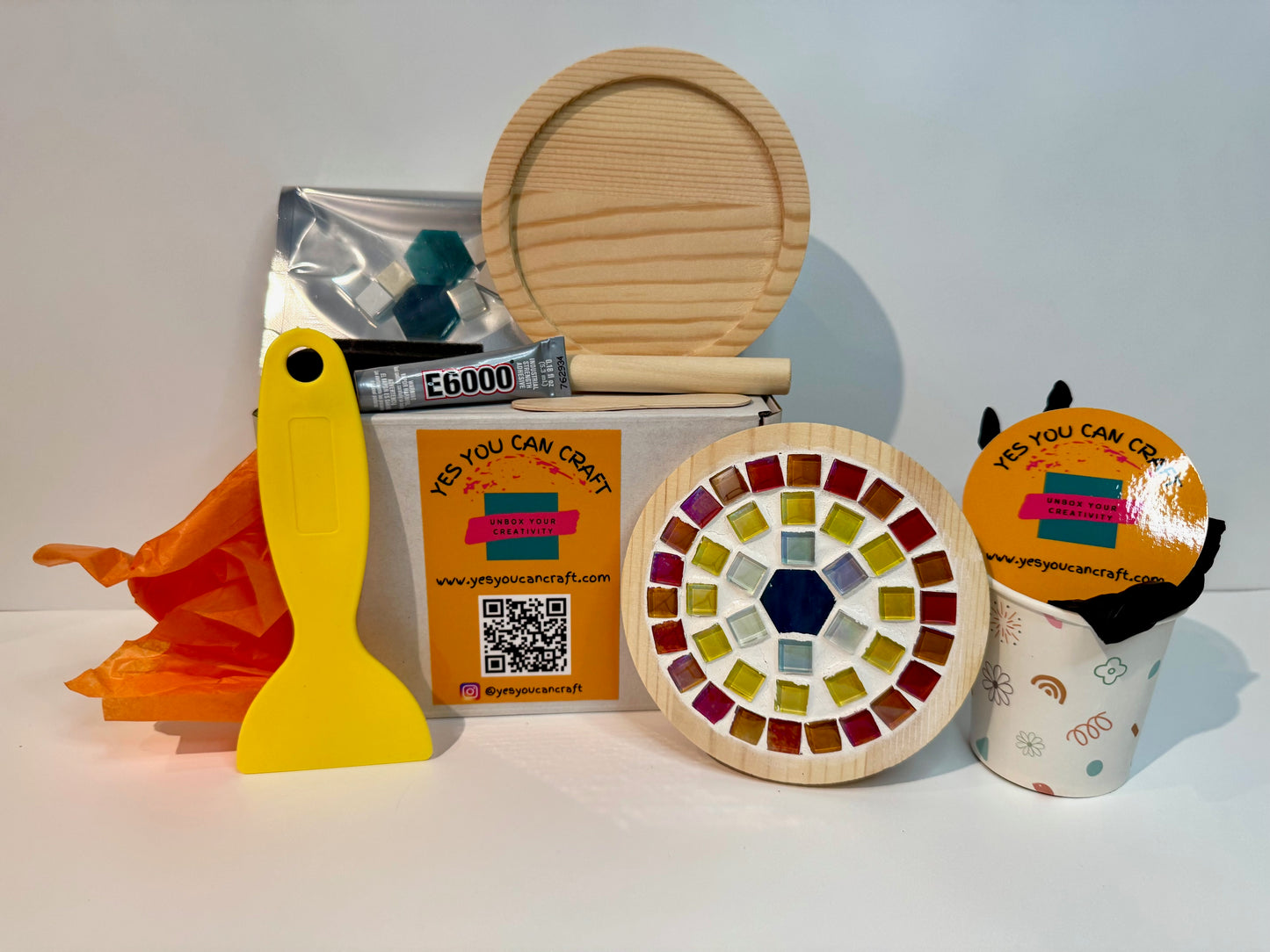 DIY Mosaic Craft Kit Contents