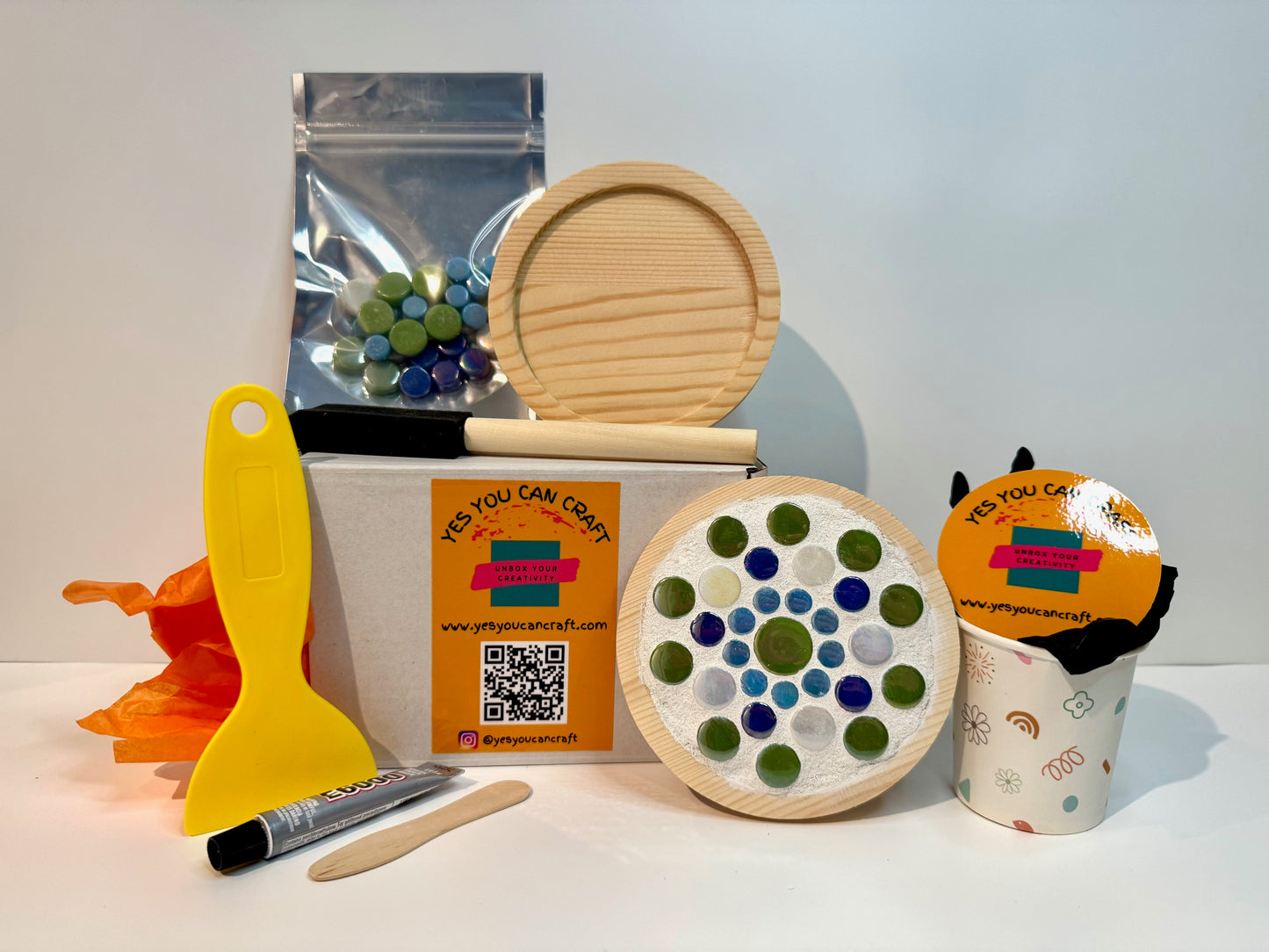 DIY Mosaic Craft Kit Contents