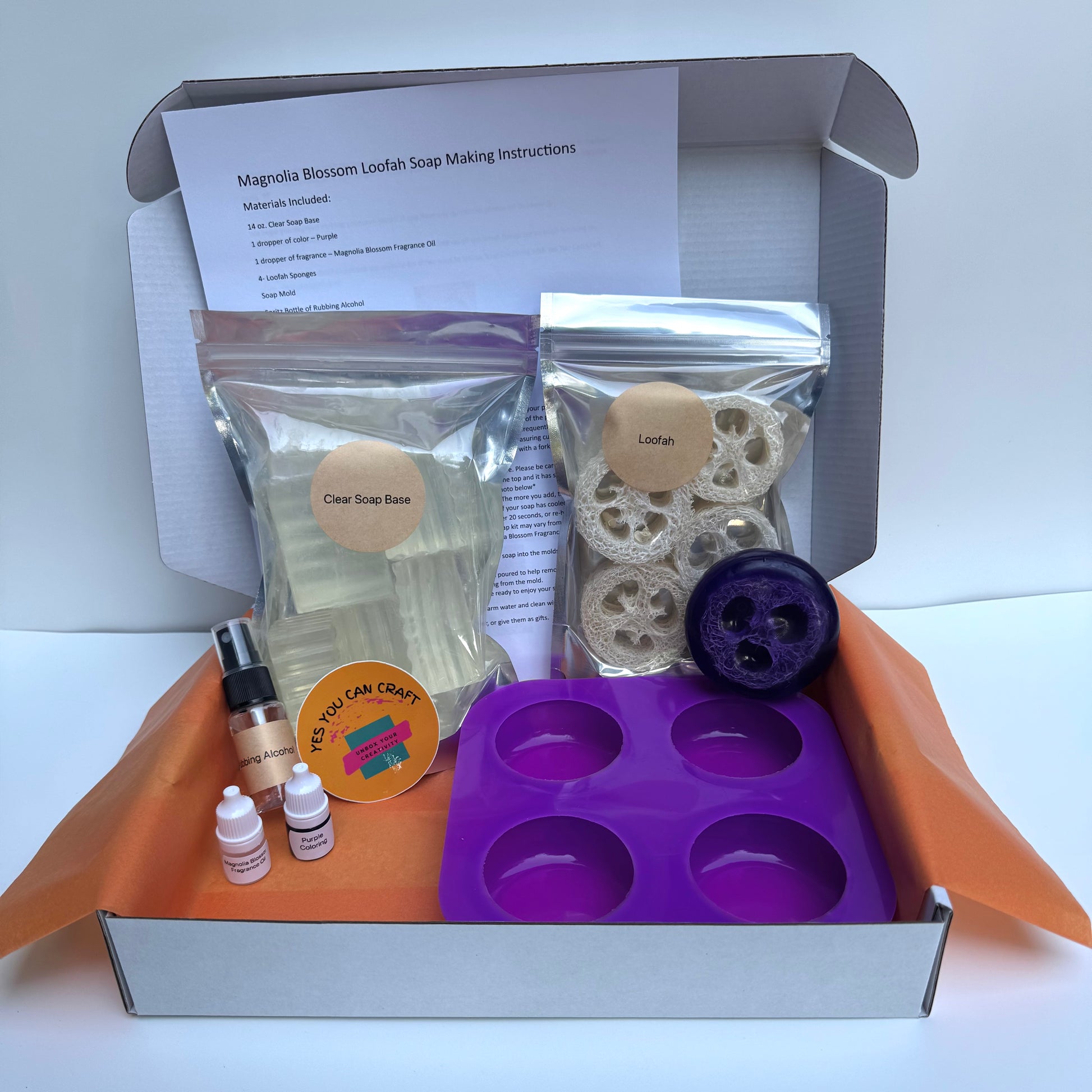 DIY Craft Kit Box Loofah Soap Making Kit