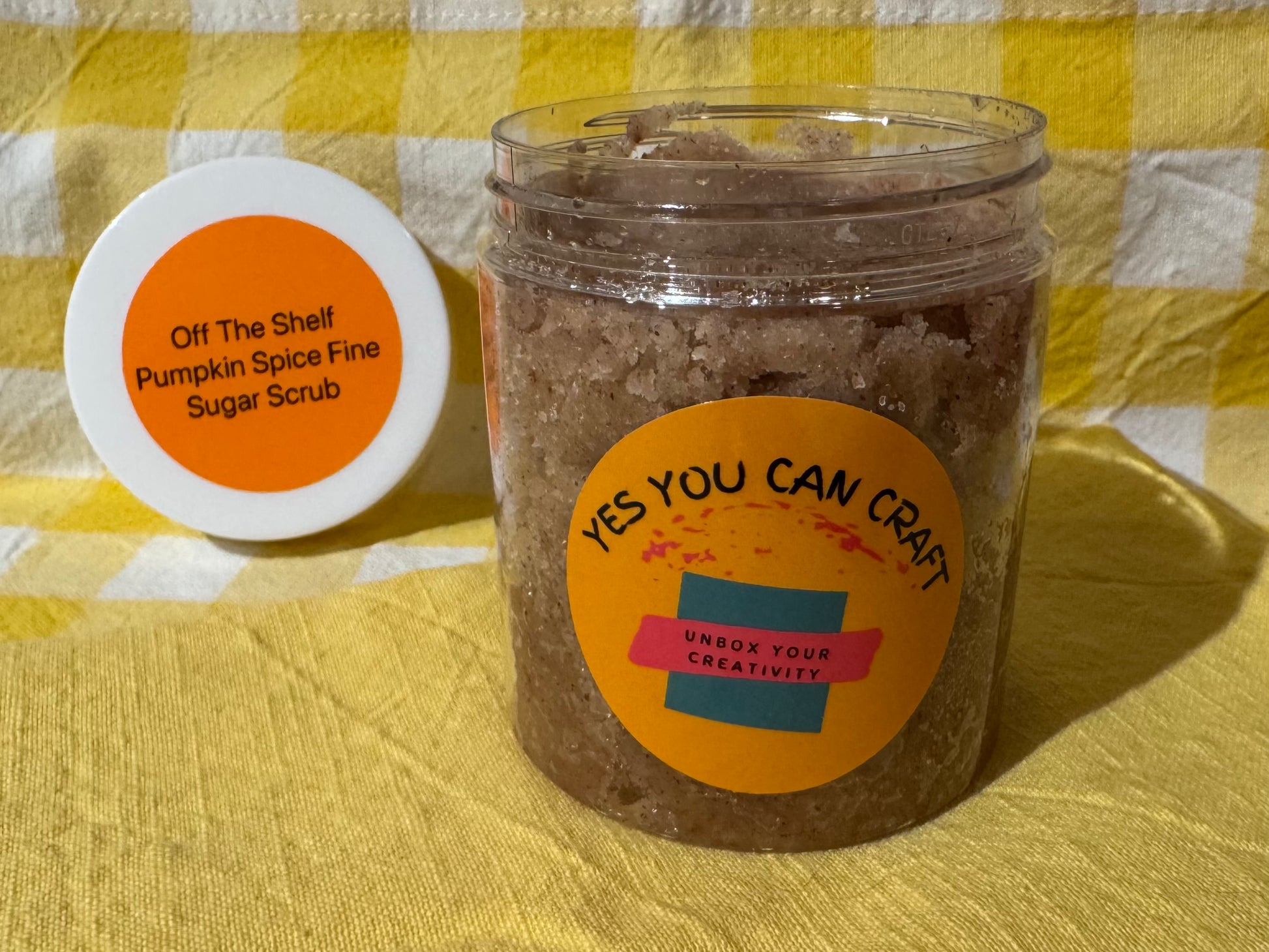 Jar of Pumpkin Spice Sugar Scrub