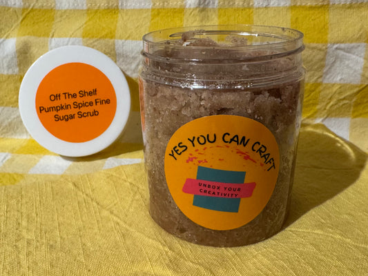 Jar of Pumpkin Spice Sugar Scrub