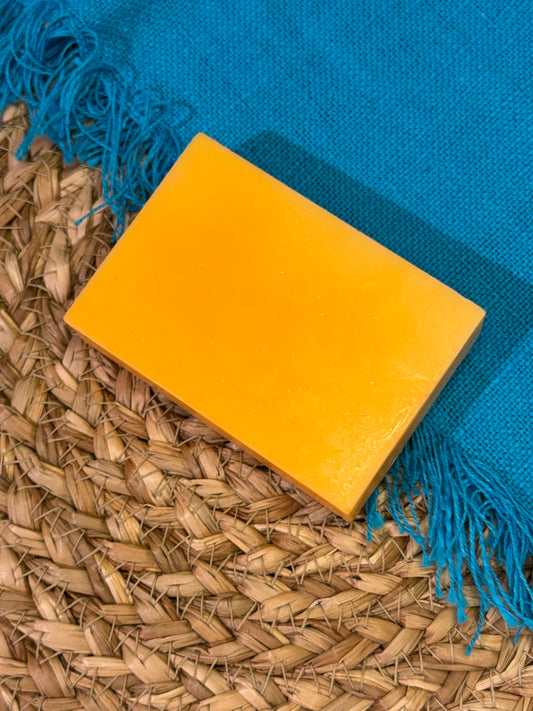 Orange creamsicle shea butter soap. Orange colored. 