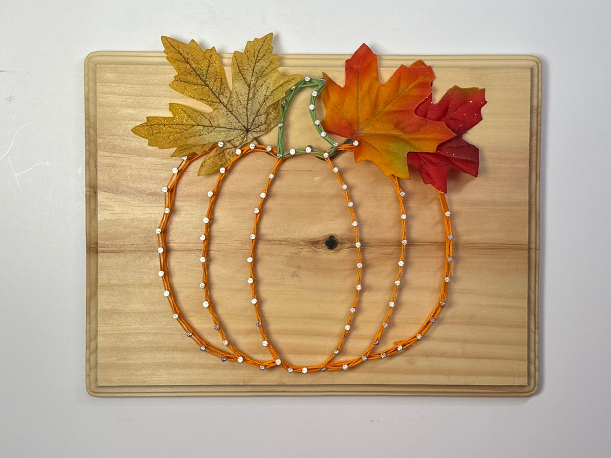 Pumpkin String Art Decor | Yes You Can Craft