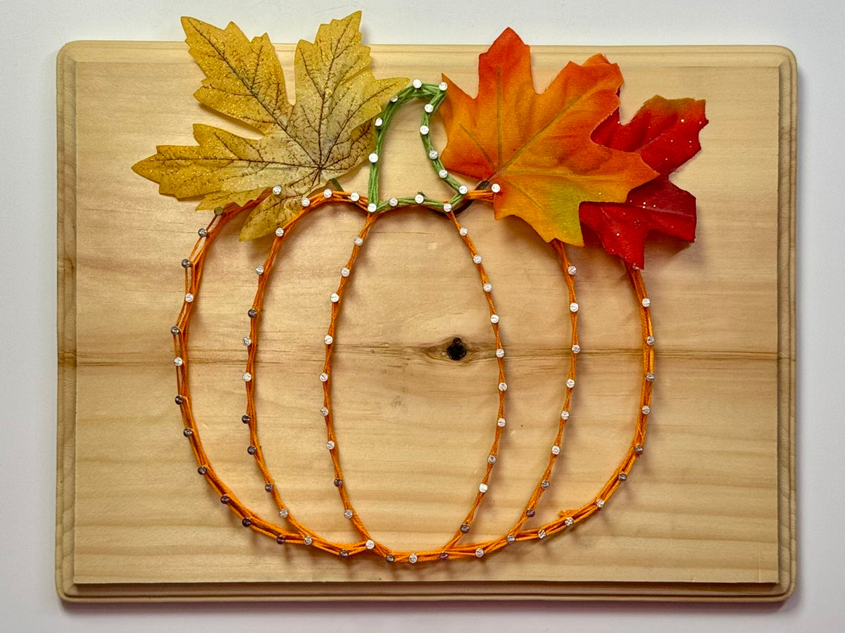 Pumpkin String Art Decor | Yes You Can Craft