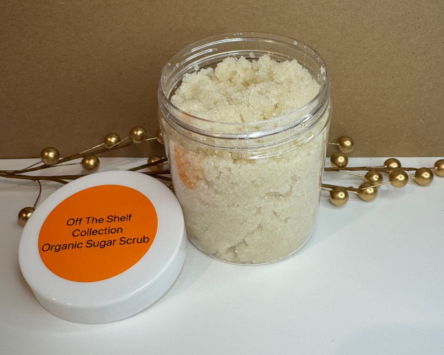 Unscented Organic sugar scrub contents